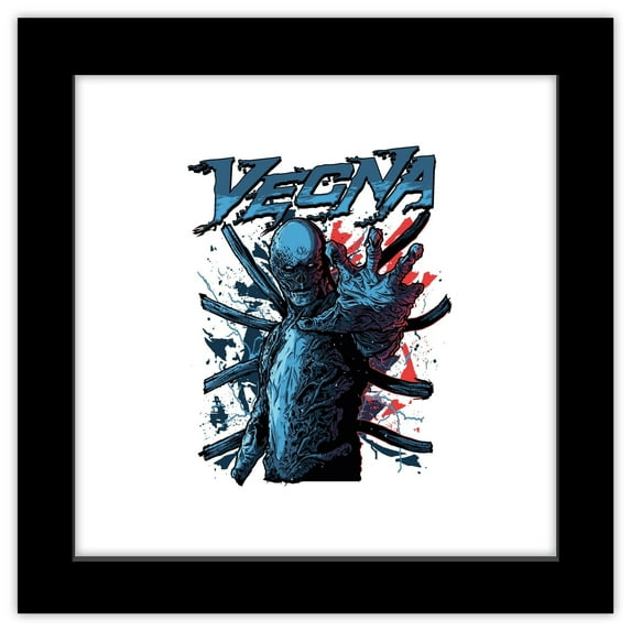 Gallery Pops Stranger Things 4 - Neon Chills Vecna Wall Art, Black Framed Version, 12" x 12"