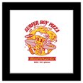 thumbnail image 1 of Gallery Pops Stranger Things 4 - Retro Food Surfer Boy Pizza Wall Art, Black Framed Version, 12" x 12", 1 of 5