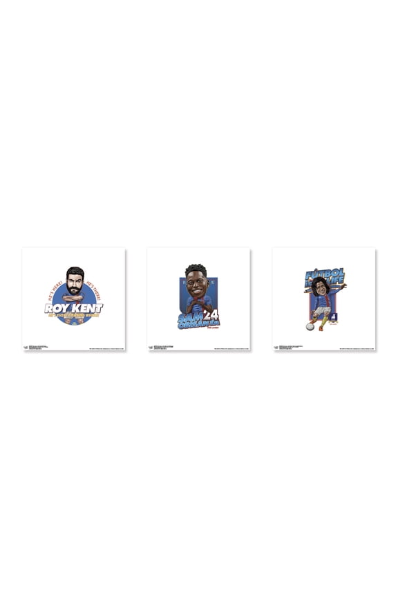 Gallery Pops Ted Lasso - Team Bobbleheads Wall Art Bundle (3-Pack)