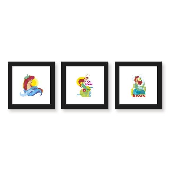 Gallery Pops The Little Mermaid - Go With The Flow Wall Art Bundle (3-Pack)