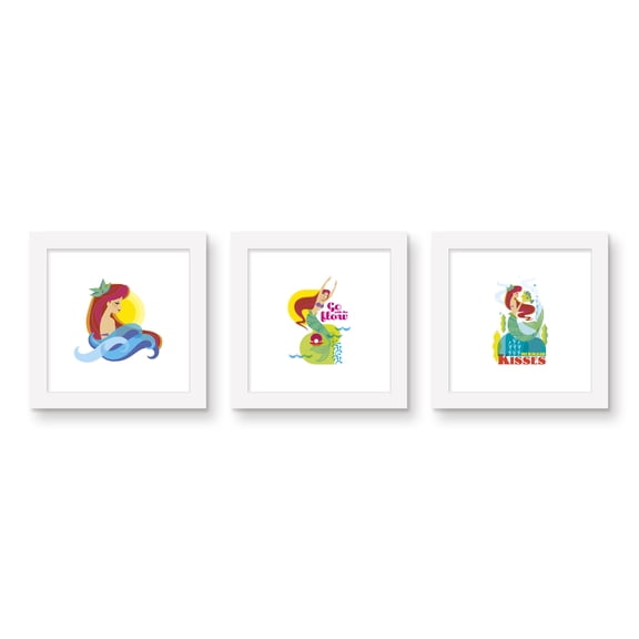 Gallery Pops The Little Mermaid - Go With The Flow Wall Art Bundle (3-Pack)