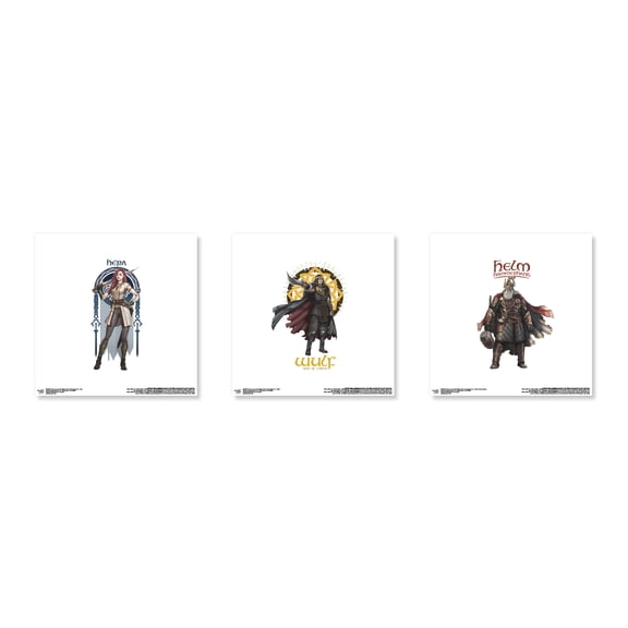 Gallery Pops The Lord of the Rings: War of the Rohirrim - Character Wall Art Bundle (3-Pack)