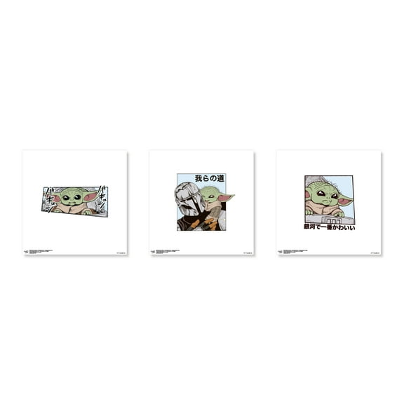 Gallery Pops The Mandalorian - Manga Panel Wall Art Bundle (3-Pack)
