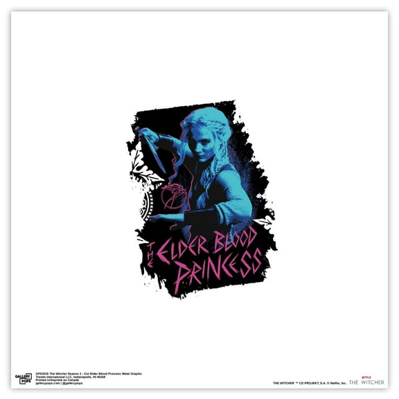 Gallery Pops The Witcher Season 3 - Ciri Elder Blood Princess Metal Graphic Wall Art, Unframed Version, 12" x 12"