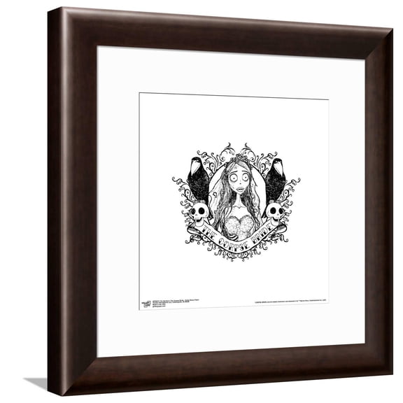 Gallery Pops Tim Burton's The Corpse Bride - Emily Name Patch Canvas Wall Art, Unframed Version