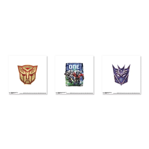 Gallery Pops Transformers One - Factions Wall Art Bundle (3-Pack)