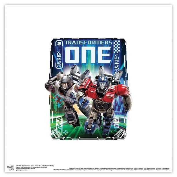 Gallery Pops Transformers One - Orion Pax D-16 Partner Badge Wall