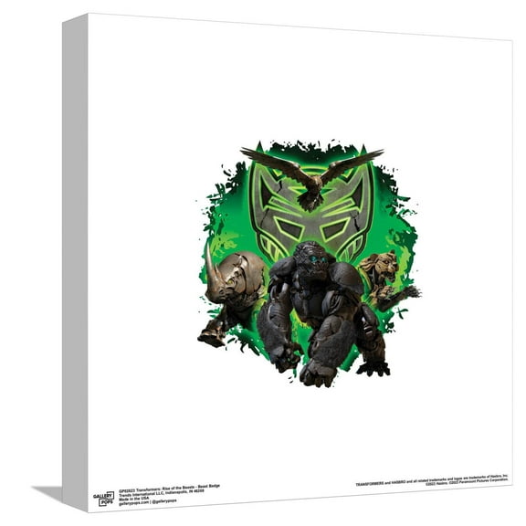 Gallery Pops Transformers: Rise of the Beasts - Beast Badge Canvas Wall Art, Unframed Version, 12" x 12"