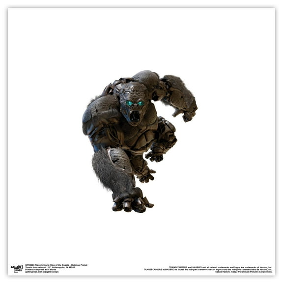 Gallery Pops Transformers: Rise of the Beasts - Optimus Primal Wall Art, Unframed Version, 12" x 12"