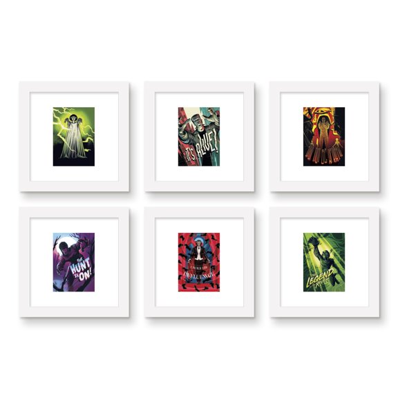 Gallery Pops Universal Monsters - César Moreno Monster Wall Art Bundle (6-Pack)