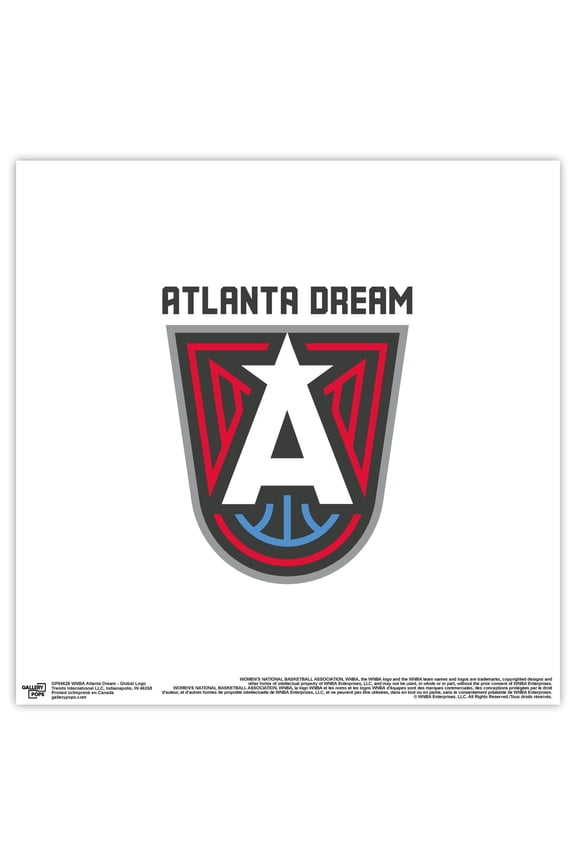 Gallery Pops WNBA Atlanta Dream - Global Logo Wall Art, Unframed Version, 12" x 12"