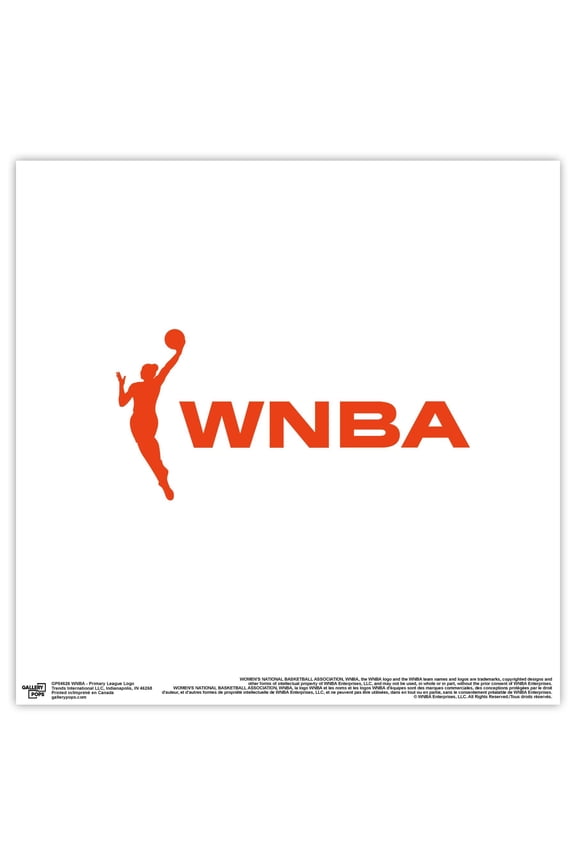 Gallery Pops WNBA - Primary League Logo Wall Art, Unframed Version, 12" x 12"