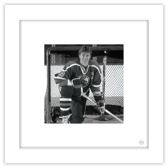 Gallery Pops Wayne Gretzky - 1985 Season Photo Wall Art, White Framed Version, 12" x 12"