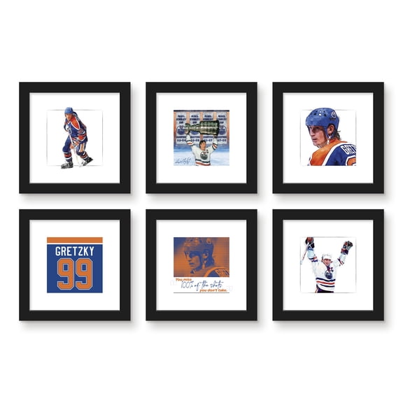 Gallery Pops Wayne Gretzky - Oilers Wall Art Bundle (6-Pack)