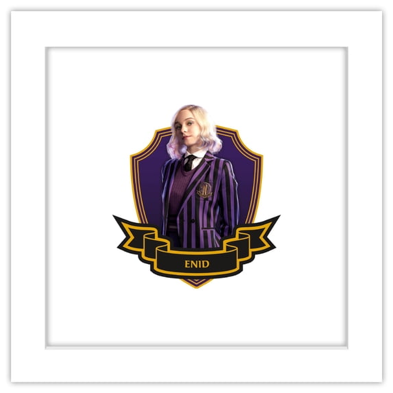 Gallery Pops Wednesday - Enid Sinclair Gallery Portrait Wall Art, White Framed Version, 12" x 12"