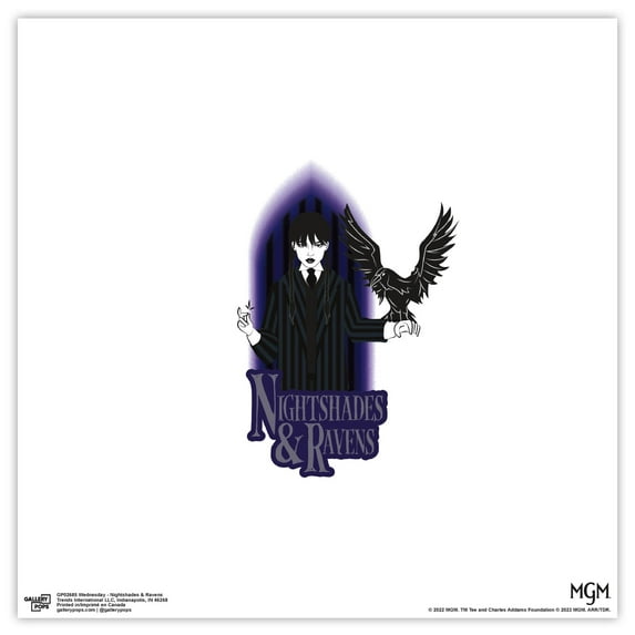 Gallery Pops Wednesday - Nightshades & Ravens Wall Art, Unframed Version, 12" x 12"