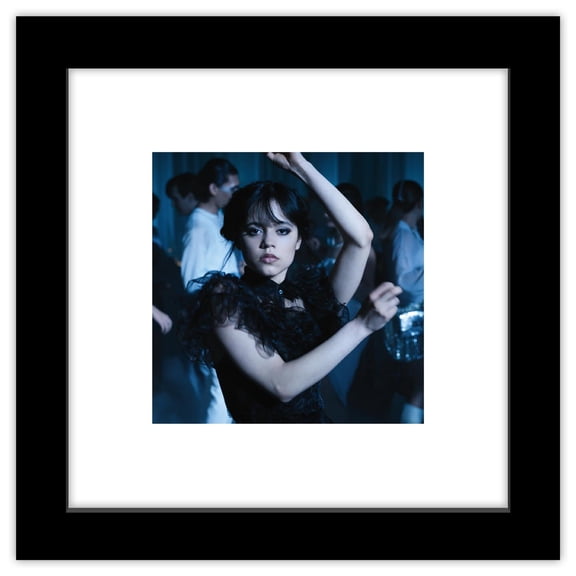 Gallery Pops Wednesday - Wednesday Dancing Wall Art, Black Framed Version, 12" x 12"
