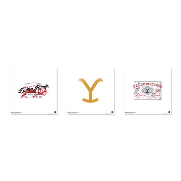 Gallery Pops Yellowstone - Authentic Wall Art Bundle (3-Pack)