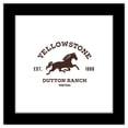 thumbnail image 1 of Gallery Pops Yellowstone - Dutton Ranch Montana Wall Art, Black Framed Version, 12" x 12", 1 of 5