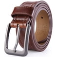 thumbnail image 1 of Gallery Seven Leather Belts For Men, Classic Jean Belt, Mens Casual Belt 1.5" Wide, 1 of 5