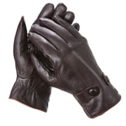 Gallery Seven Men s Classic Buttoned Leather Winter Gloves