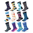 thumbnail image 1 of Gallery Seven Men’s Colorful Fun Dress Socks -12 pack, 1 of 7