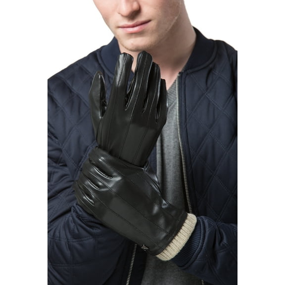 Gallery Seven Men’s Insulated Leather Winter Gloves