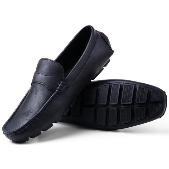 Gallery Seven Mens Casual Shoes Driver Loafers Black 10M US 9.5UK 43 EU