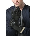 thumbnail image 1 of Gallery Seven Mens Faux Leather Warm Winter Gloves - Touch Screen Texting Glove - Gift Wrapt - Black Style 2 - XXL, 1 of 5