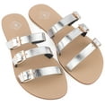 thumbnail image 1 of Gallery Seven Tri-Strap Slide Sandals for Women, 1 of 7