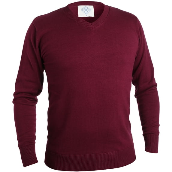 Gallery Seven V Neck Sweater For Men - Cotton Lightweight Mens Pullover