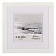 thumbnail image 1 of Gallery Solutions 12"x12" Wall Mount Tabletop Photo Frame Double Mat Matted to 8"x8" - White, 1 of 11