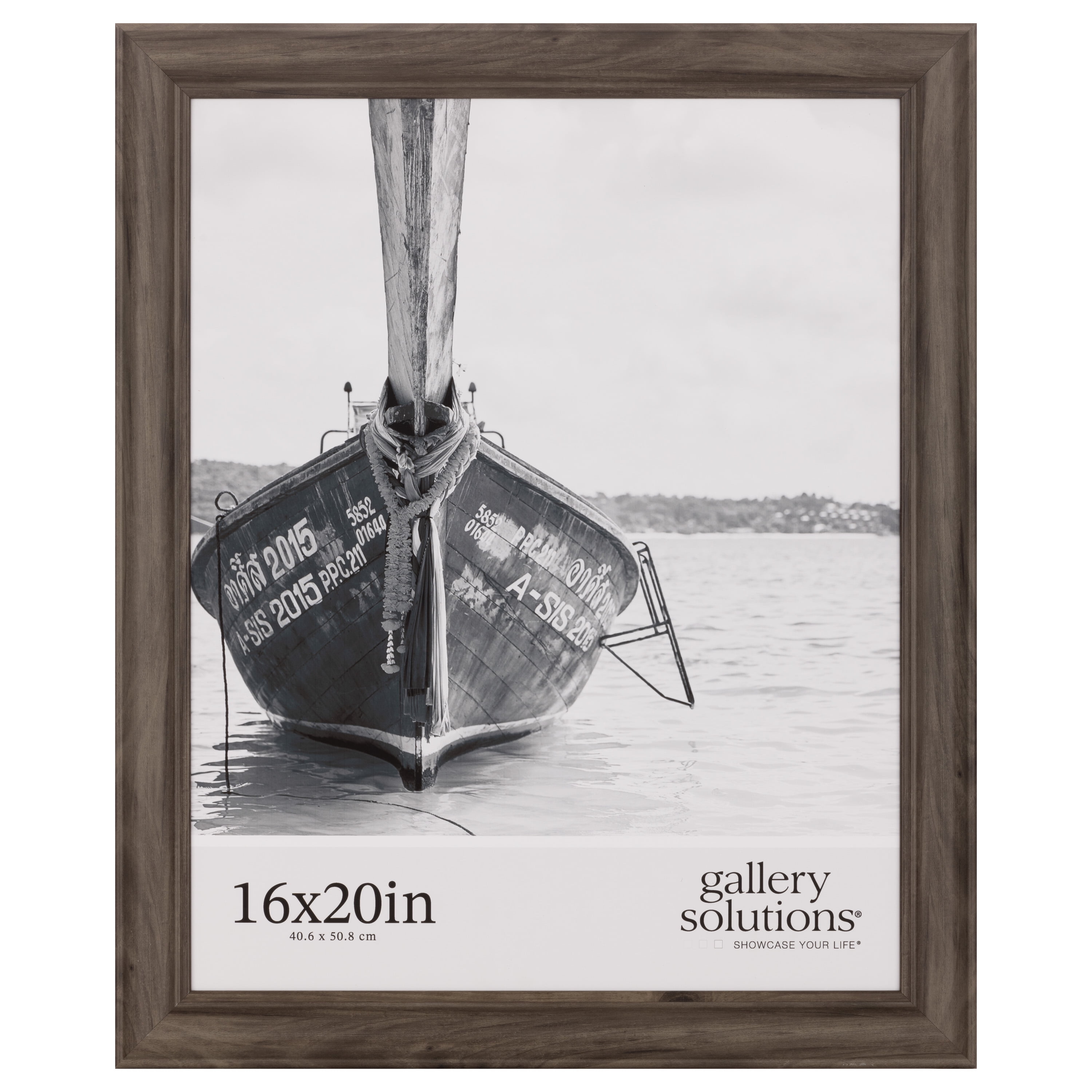 Gallery Solutions 16"x20" Greywash Large Wall Frame, Stylish and Versatile Solution - Gray