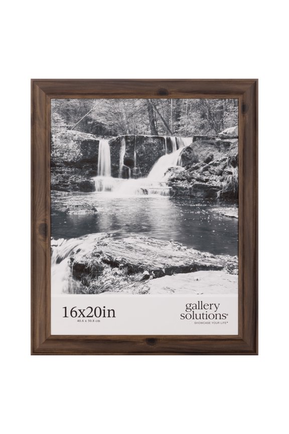 16"x20" Photo Frame - Large Walnut Wall Poster Frame