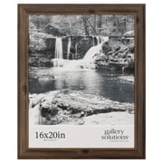 Gallery Solutions 16"x20" Photo Frame - Large Walnut Wall Poster Frame