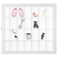 thumbnail image 1 of Gallery Solutions 18x16 Collectible Display Case Shadow Box with Hinged Front, White, 1 of 7
