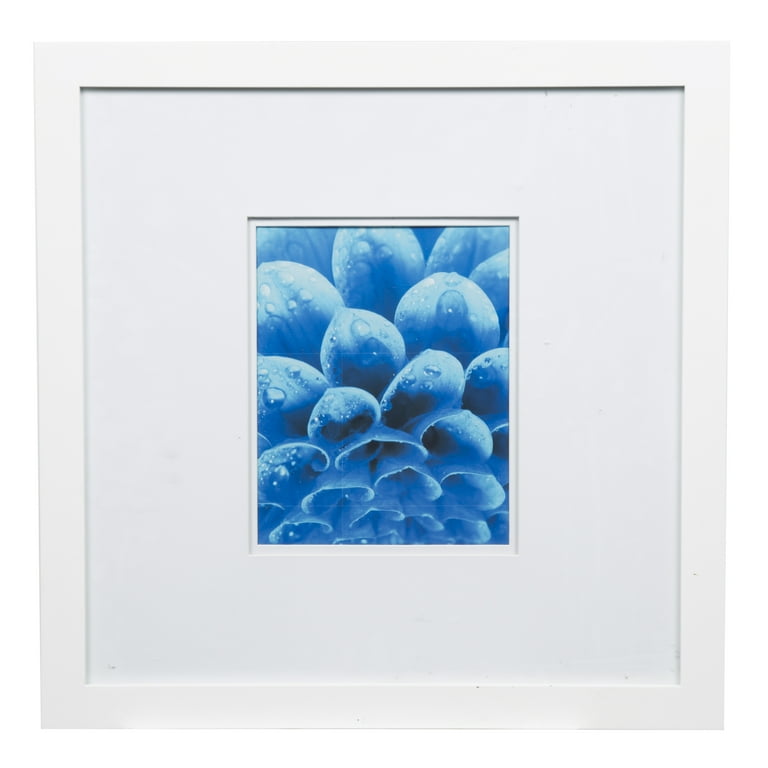 Gallery White Picture Frames with White Mats