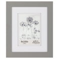 thumbnail image 1 of Gallery Solutions - 8"x10" Flat Wall Frame - Double White Mat - for 5"x7" Photos - Gray, 1 of 12
