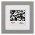 thumbnail image 1 of Gallery Solutions 8"x8" Wall Frame - Double White Mat for 5"x5" Photos - Flat Grey, 1 of 11