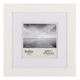 thumbnail image 1 of Gallery Solutions 8"x8" Wall Mount Tabletop Picture Frame Double Mat for 5"x5" - White, 1 of 12