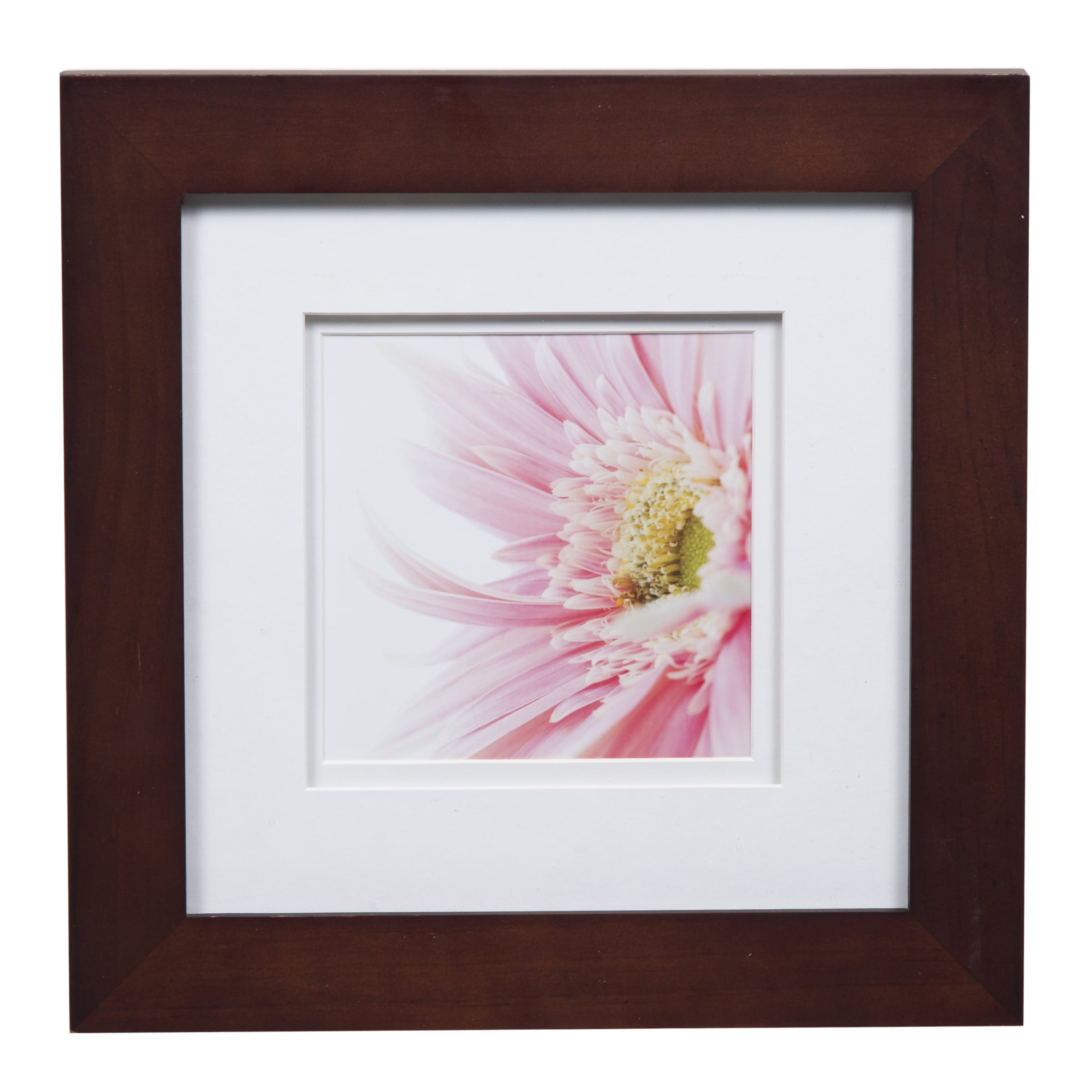 DEKWINN 8x8 Picture Frame Set of 3 with Real Glass for Pictures 5x5 with  Mat or 8x8 Without Mat, Wall Gallery or Tabletop display Photo Frames in