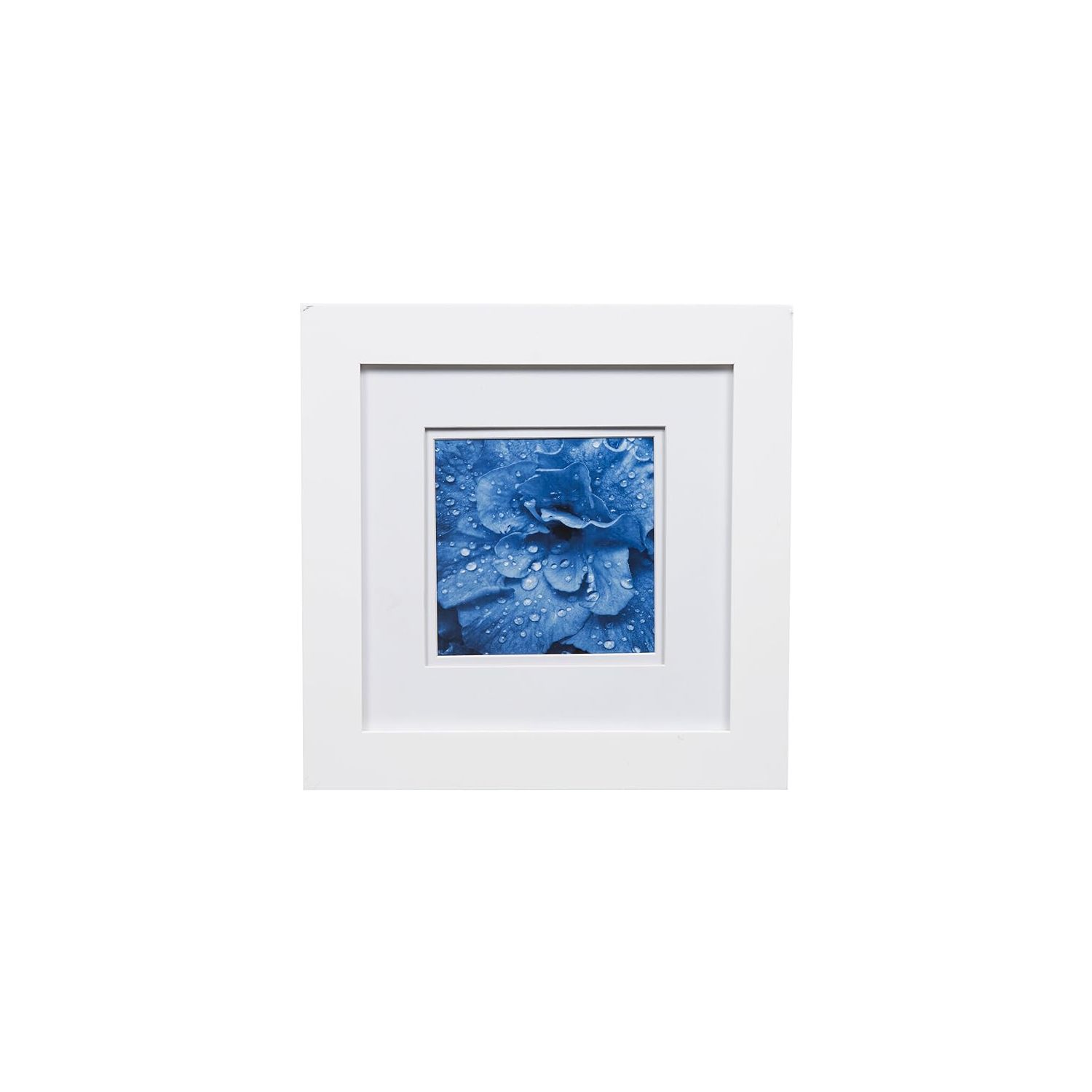 Gallery Solutions Gallery Solutions Wall Mount or Tabletop Double Picture Frame, 8x8 Matted To
