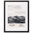 thumbnail image 1 of Gallery Solutions - Size 14"x18" Double Airfloat Mat Picture Frame - Sleek Black/White Design for Wall Mounting, 1 of 11