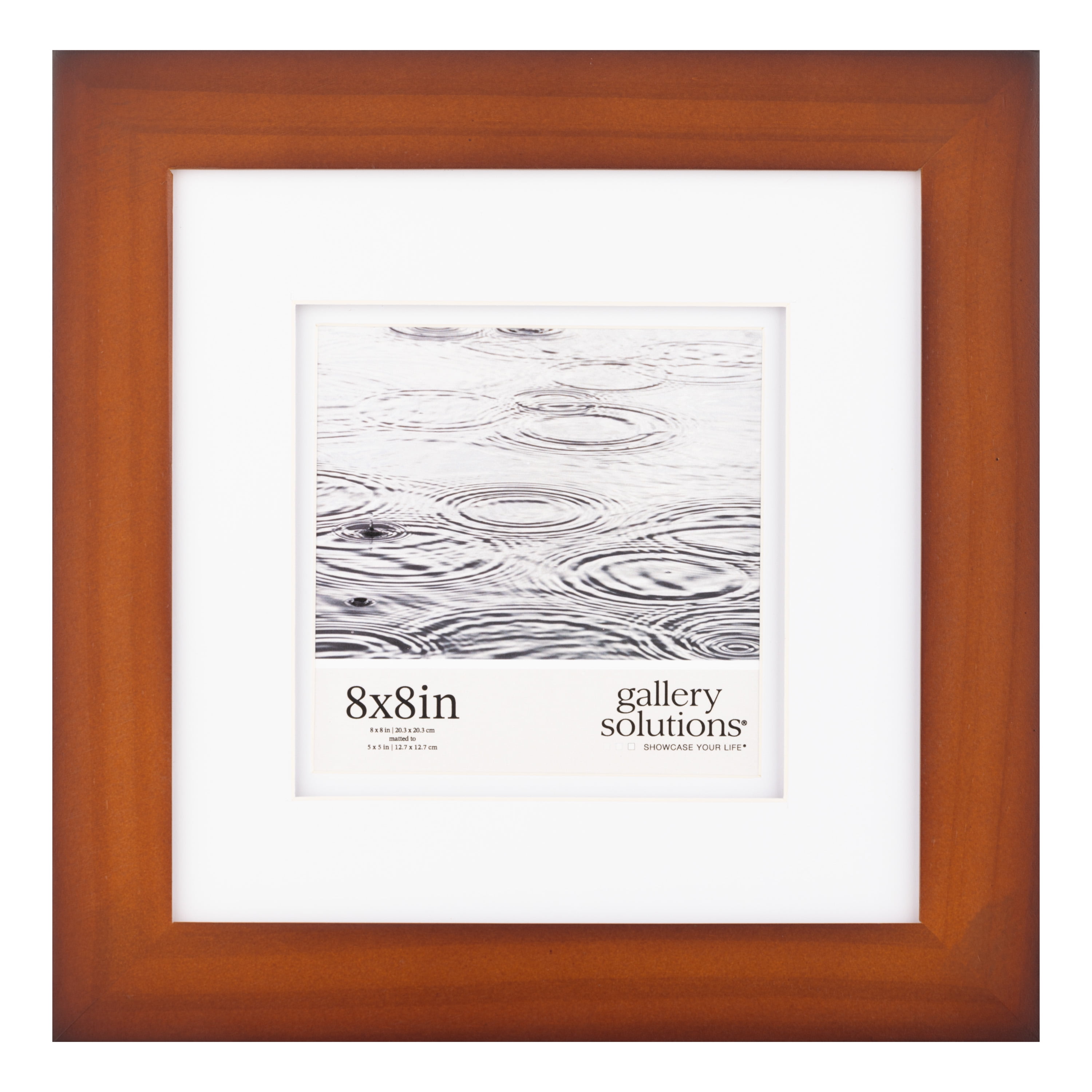 Classic Walnut Wood Frame with Double White Mat