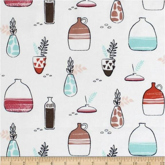 Gallery Still Life Bright Multicolor 100% Cotton Fabric Sold by the Yard