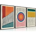 thumbnail image 1 of Gallery Wall Art Picasso Matisse Bauhaus Set Canvas Prints Abstract Paintings Posters Orange Black Modern Minimalist Wall Decor Pictures Suitable for Bedroom Living Room Decor（Only canvas）, 1 of 6