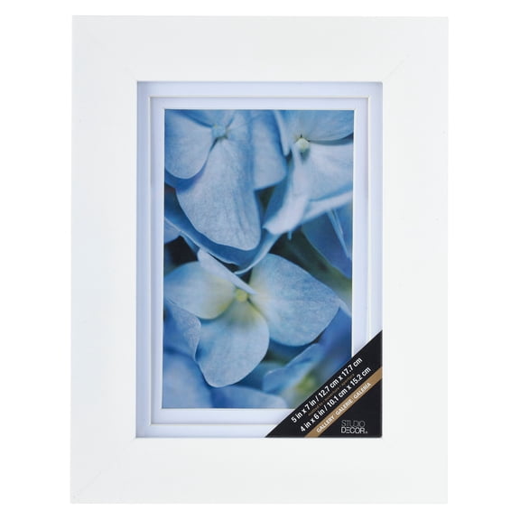 Studio Decor Gallery White Frame with Double Mat