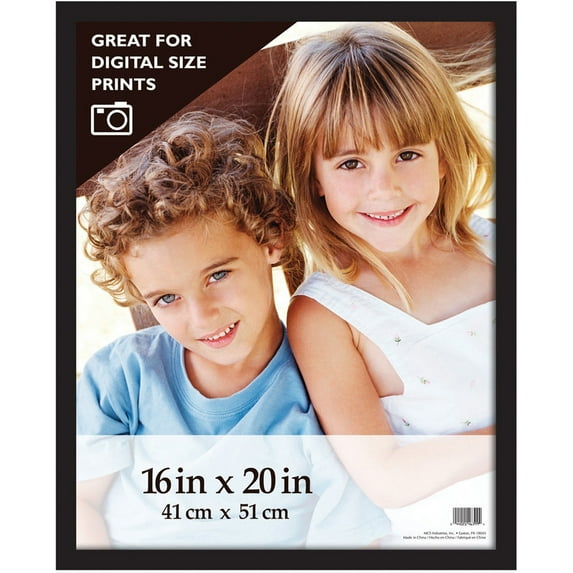 MCS Gallery Wood Frame, for a 16x20" Photograph 3/4", Color: Black.