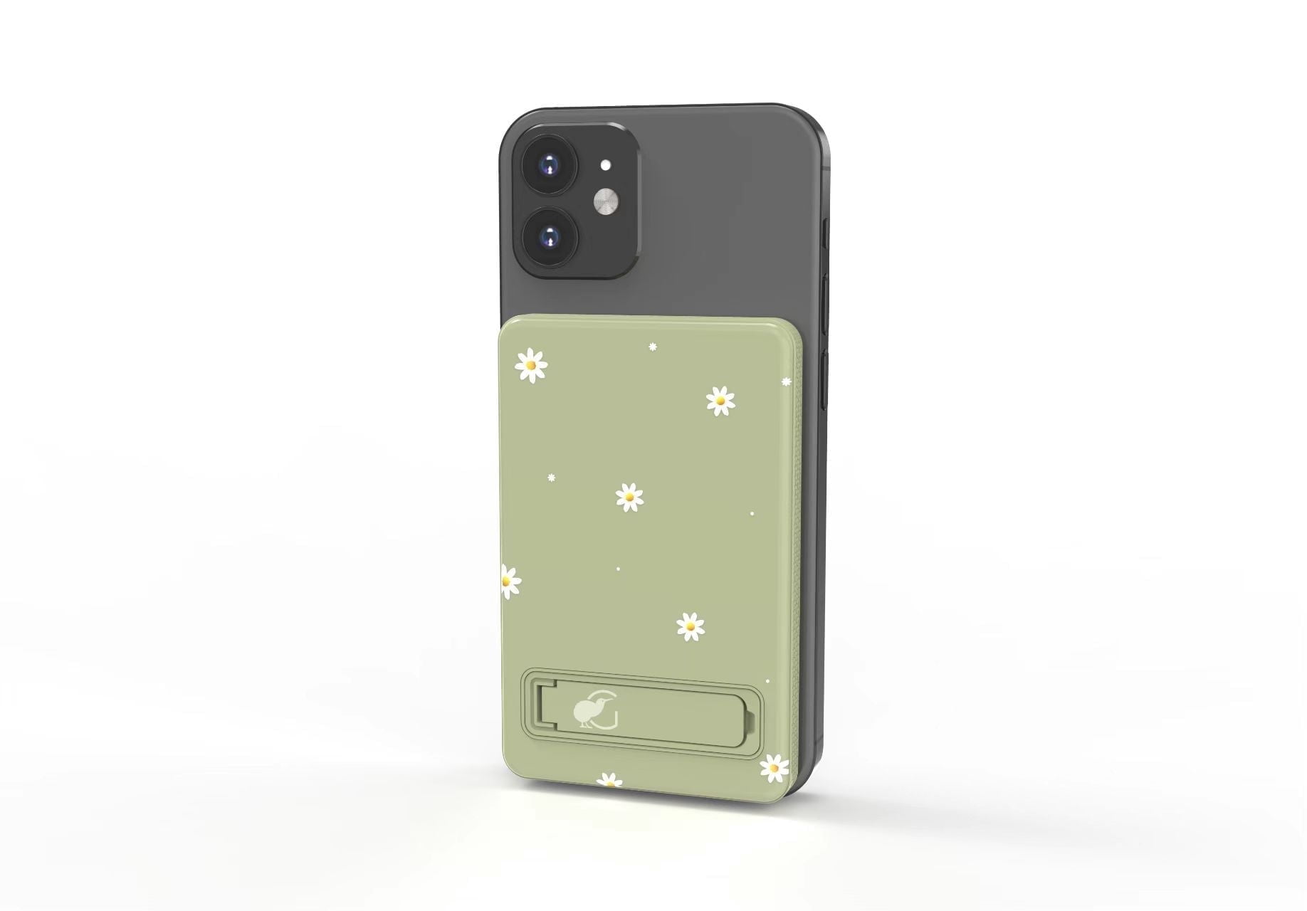 Gallevant 5000mAh Magnetic Wireless Power Bank: Compact, Stylish, Multi-Device Charging, with Built-in Kickstand and USB-C Port – Portable, Fast Charging for iPhone & Android, Daisy