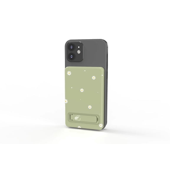 Gallevant 5000mAh Magnetic Wireless Power Bank: Compact, Stylish, Multi-Device Charging, with Built-in Kickstand and USB-C Port – Portable, Fast Charging for iPhone & Android, Daisy